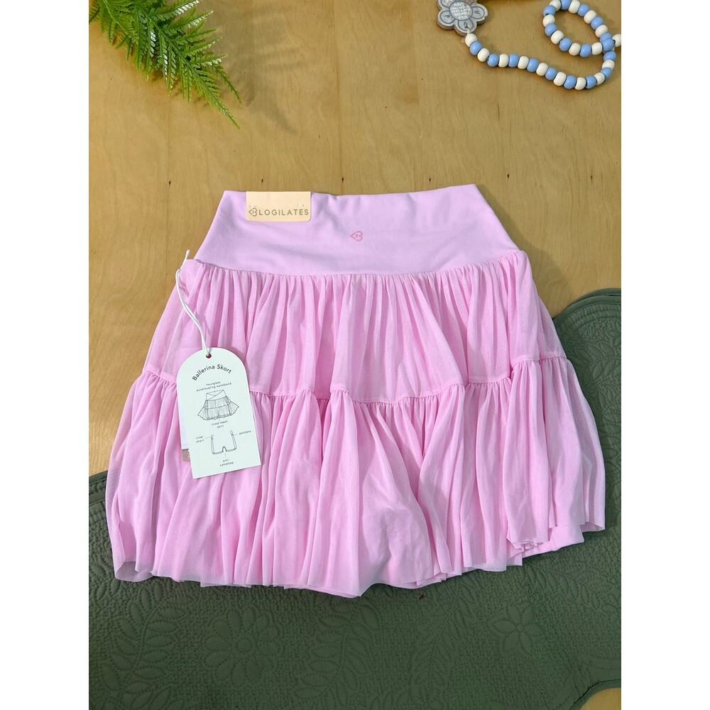 Blogilates Ballerina Skort Pink Size XS NWT
